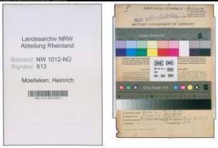 Entnazifizierung Heinrich Moelleken , geb. 15.04.1899 (Landwirt)