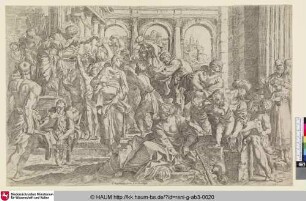 [St. Roch distribuant son bien aux pauvres; St. Roch Distributing Alms; Der Heilige Rochus verteilt Almosen]