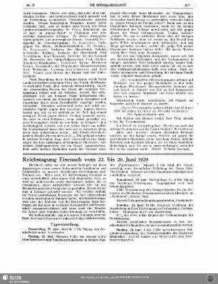 Reichstagung Eisenach vom 22. bis 26. Juni 1929