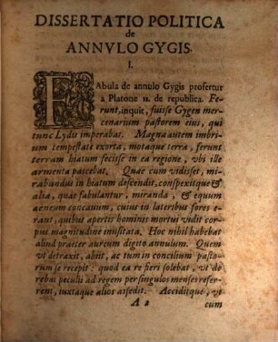 De annulo Gygis