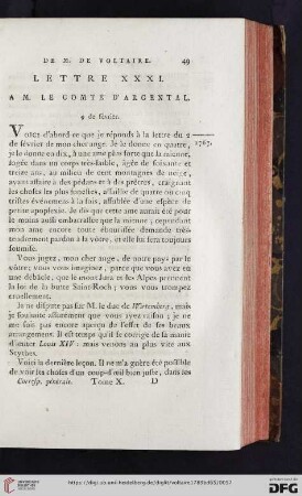 (Lettre XXXI - XL)