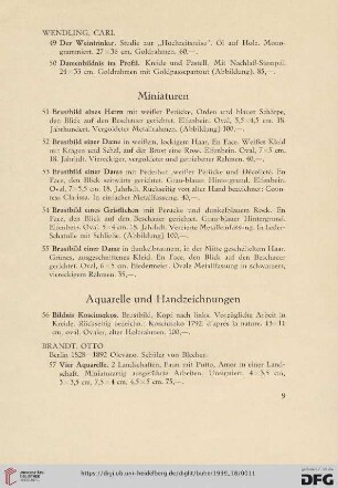 Aquarelle und Handzeichen (Nr.56-138)