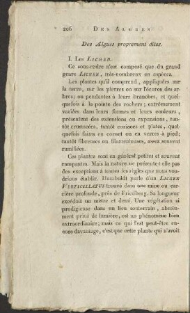 Des Alges proprement dites.