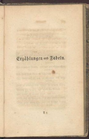 Erzählungen und Fabeln