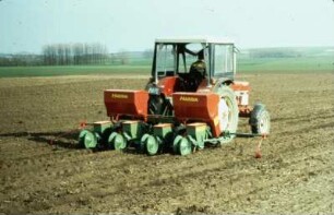 Fotografie: Einzelkornsaat, Einzelkornsämaschine, Mais