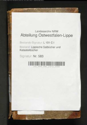 Meßbuch des Fleckens Schwalenberg von 1772
