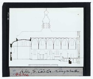 Köln, St. Cäcilien : Längsschnitt