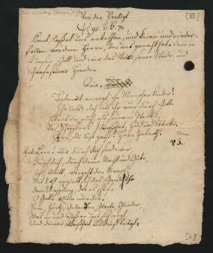 Handschriftliches Textheft