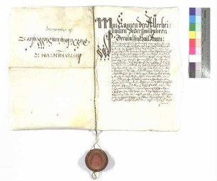 Notariatsinstrument über Immission und Huldigung der Untertanen zu Unterweiler