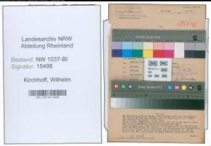 Entnazifizierung Wilhelm Kirchhoff , geb. 13.01.1902 (Zollsekretaer)