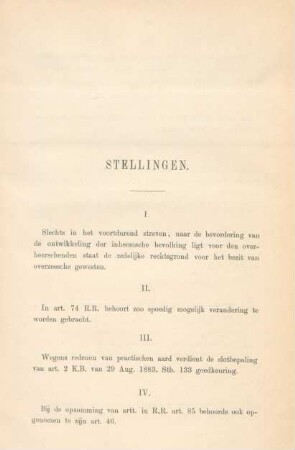 Stellingen