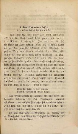 Historische Wörter, Sprichwörter und Redensarten