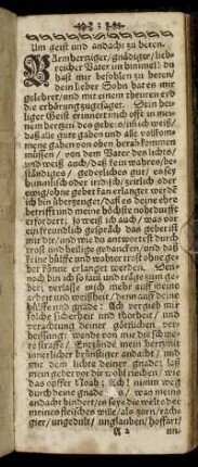 Um geist und andacht zu beten. - Ein schön Morgen-Gebet für eine Weibs Person.