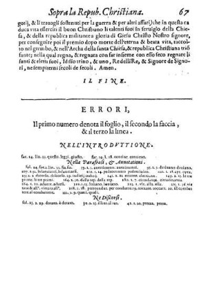 Errori, Il primo numero denota il foglio, il secondo la faccia, & il terzo la linea.