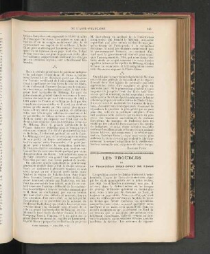 Les Troubles de la Frontiére Nord Quest de l'Inde.