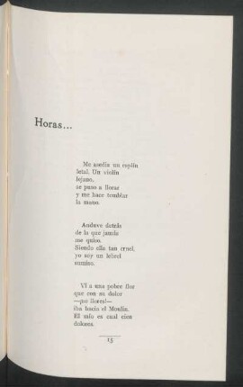 Horas...