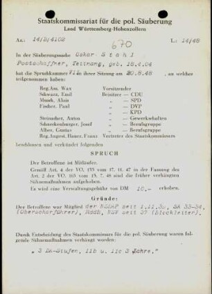 Stahl, Oskar