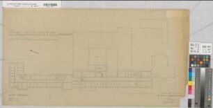Arnsberg, Bezirksregierung, Hauptgebäude Seibertzstr. 1, Grundriss Kellergeschoss, Entwurf