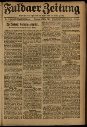 Ausgabe vom Dienstag, den 08. März 1921.