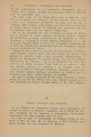 II. Primer triunfo del Rosario