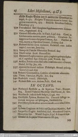 [Libri] In Octavo