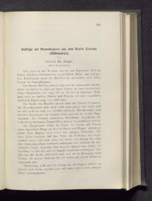 Beiträge zur Rassenhygiene aus dem Bezirk Ebolowa (Südkamerun).
