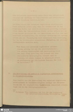 2. Die Erarbeitung von technisch begründeten Arbeitsnormen im Braunkohlentagebau