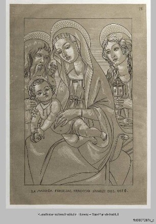 Madonna mit Kind und den Heiligen Maria Magdalena und Johannes dem Täufer (nach einem Bild der ehemaligen Sammlung Ramboux)