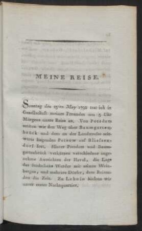 Meine Reise