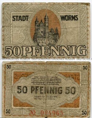 Worms, 50 Pfennig
