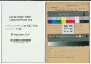 Entnazifizierung Karl Rittinghaus , geb. 22.11.1898 (Kaufmaennischer Angestellter)