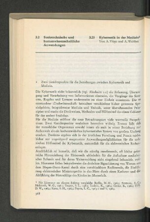 3.25 Kybernetik in der Medizin