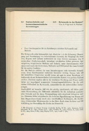 3.25 Kybernetik in der Medizin