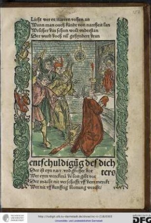 Der ist eyn narr und grosser dor, wer eym werckman den lon gibt vor...