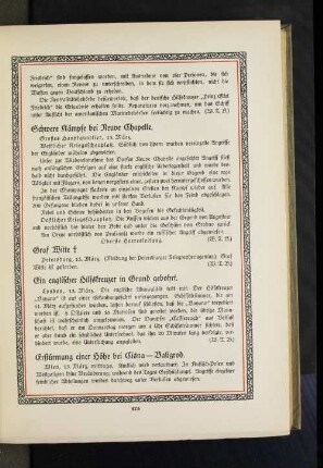 Schwere Kämpfe bei Neuve Chapelle.