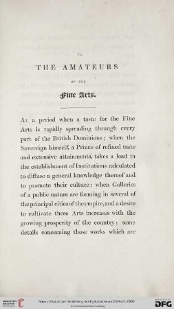 To the amateurs of the Fine Arts