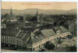 Bautzen. Blick vom Reichenturm auf Bautzen