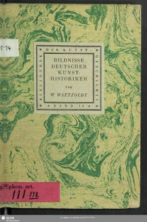 Bildnisse deutscher Kunsthistoriker