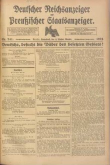 Deutscher Reichsanzeiger und Preußischer Staatsanzeiger