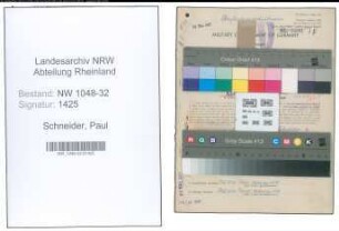 Entnazifizierung Paul Schneider , geb. 07.09.1891 (Beamter)