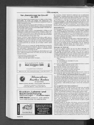 Das "Energiekonzept der Zukunft" der HEW