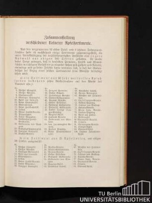 Zusammenstellung verschiedener kleinerer Apfelsortimente.