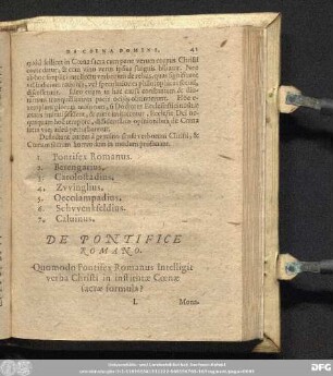 De Pontifice Romano.