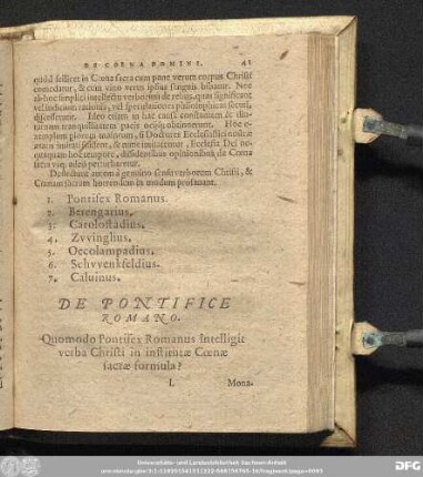 De Pontifice Romano.