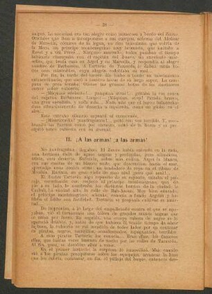 II. ¡A las armas! ¡a las armas!