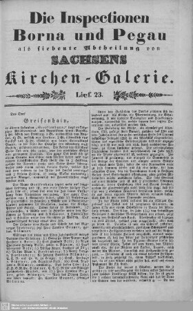Greifenhain, Trautzschen : 23. Lieferung