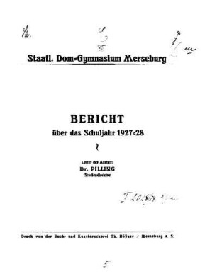 1927/28: Bericht ... - 1927/28