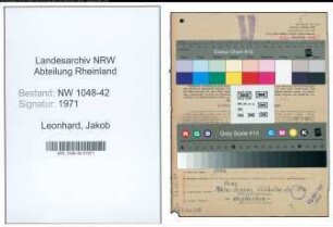 Entnazifizierung Jakob Leonhard , geb. 24.01.1908 (Buchhalter)