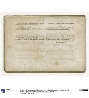 12 Umrisse zum Leben Raphaels von Urbino. Inhalt 2
