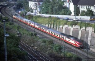 Stuttgart Feuerbach Pragtunnel Ferngleis Dieseltriebwagen 601 009